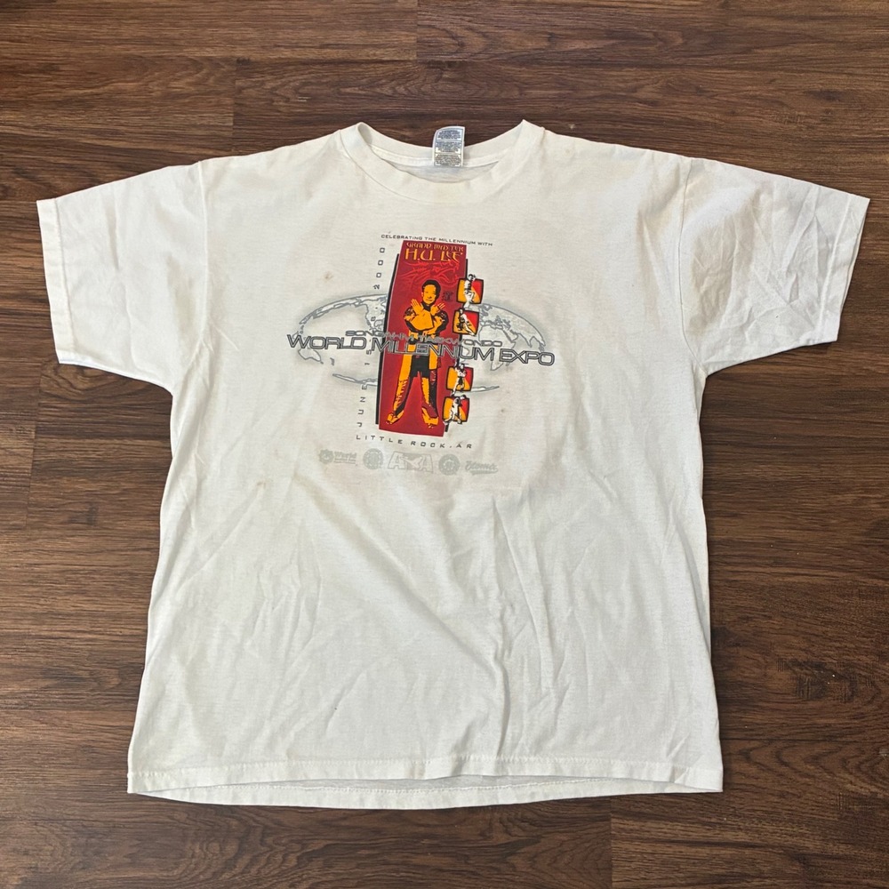 Vintage 2000 Songahm Taekwondo World Millennium Expo Dr Pepper Tee XL